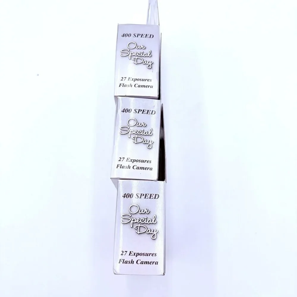 Disposable Cameras Our Special Day Wedding Flash 3 Pack 35mm ISO 27 Exp